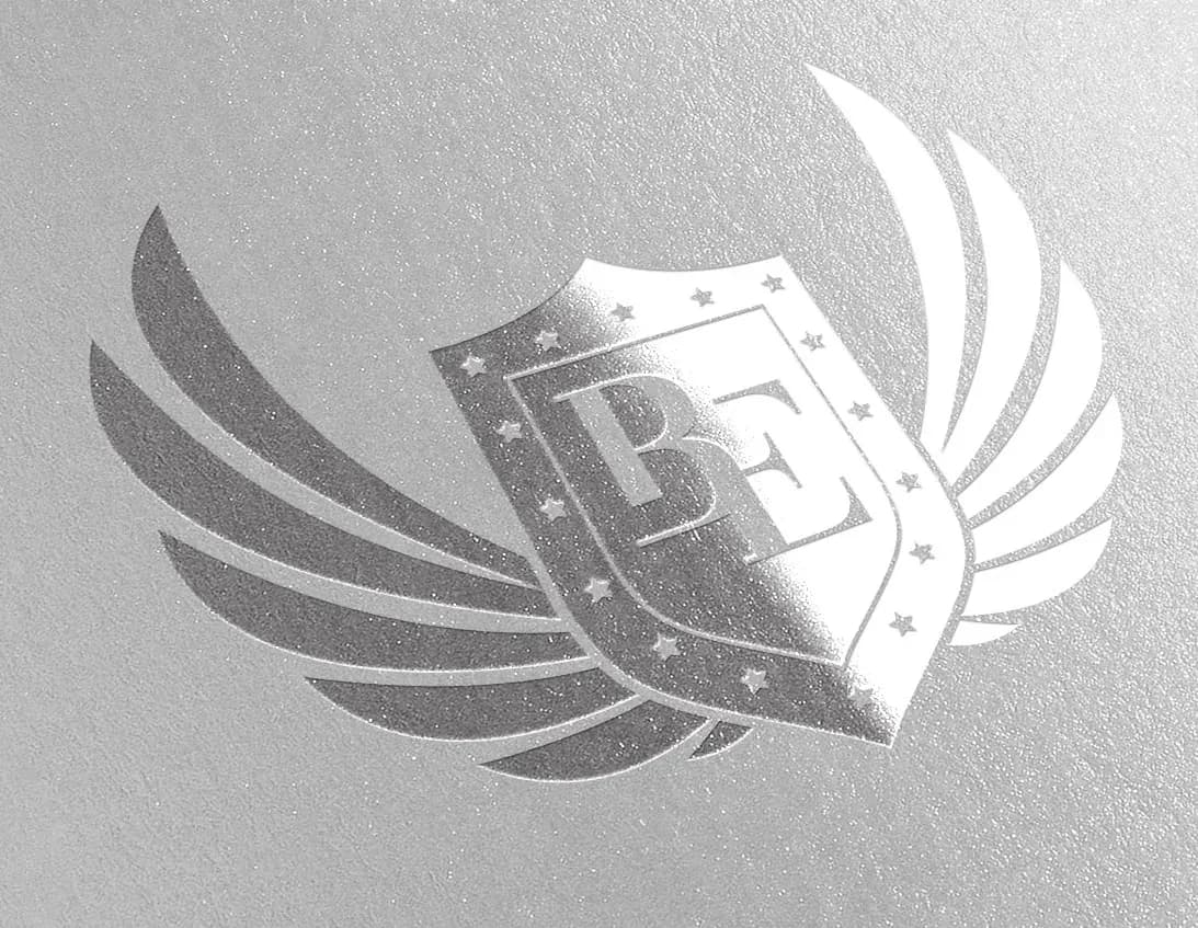 BE-Evolution-Wappen in Silberprägung